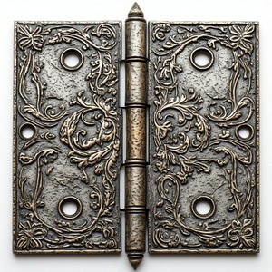 Luxury Vintage Inspired Brass Door <b>Hinges</b> Crafted For Classic Interiors With Durable Decorative Construction - Product Image 6