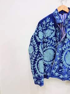 Embroidered <b>Jacket</b> Velvet Suzani Suzani <b>Jacket</b> For Women Winter <b>Jacket</b> Handmade Short <b>Jacket</b> <b>Hippie</b> Suzani Embroidery <b>Jacket</b> - Product Image 3