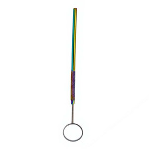 Espejo Bucal Dental Rainbow con Mango, Instrumento Manual para Dentistas, Acero Inoxidable, Reutilizable, Autoclavable, Agarre Ergonómico, Certificado CE - Product Image 6