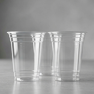 Vasos de plástico desechables de 95mm con tapas de fábrica de Vietnam MOQ bajo para bebidas frías y calientes, incluido el material de café helado PP/PET - Product Image 1