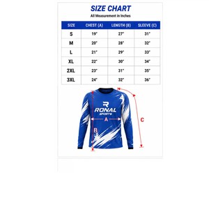 High Quality Custom Winter Mountain Bike Jersey Long Sleeve Heat-Transfer Printed Cotton/Polyester Quick Dry Breathable Unisex - Product Image 5