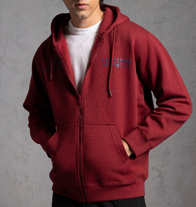 OEM Custom Men’s Printed Zip Up <b>Hoodie</b> Heavyweight Cotton Fleece <b>Plain</b> <b>Hoodie</b> Breathable Comfort Fit Streetwear Sweatshirt - Product Image 3