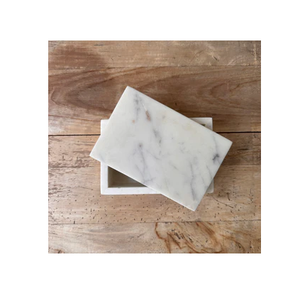 Caja de Joyería de Mármol, Diseño Personalizado en Latón, Producto de Alta Calidad, Caja de Almacenamiento de Joyería de Mármol Blanco de Grado Hotelero - Product Image 5