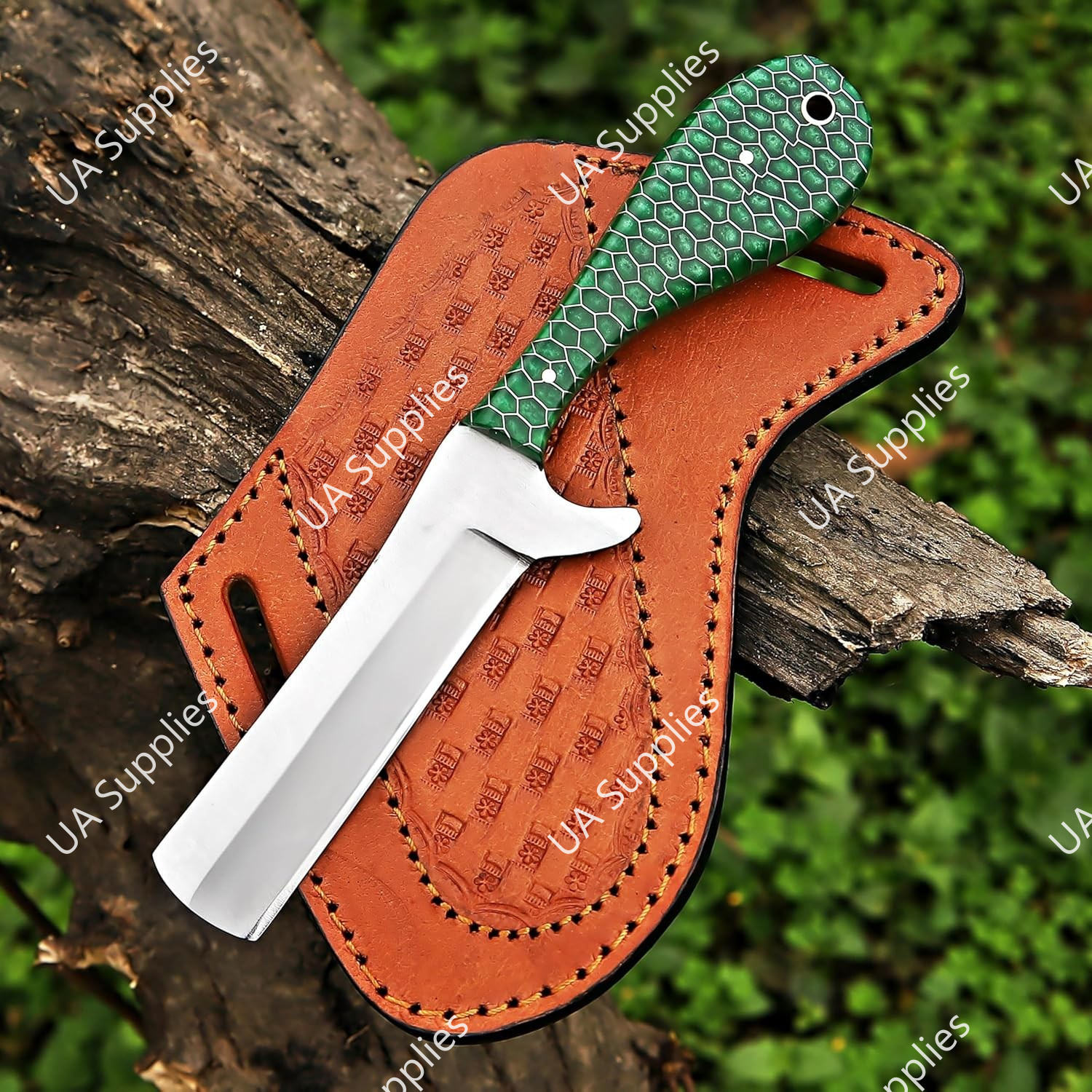 Acero Inoxidable y Panal Verde