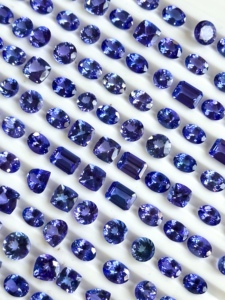 Loupe Clean AAA Grade Tanzanite Faceted Loose Gemstones 8mm to 12mm Certified Natural Tanzanite Stone for Jewelry Making in Bulk - Product Image 6