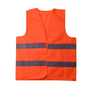 เสื้อกั๊กสะท้อนแสงเพื่อความปลอดภัยสำหรับผู้ชาย สีเหลือง คอวี ลำลอง สวมใส่ภายนอก ฤดูร้อน โพลีเอสเตอร์ ทอ สีพื้น - Product Image 3