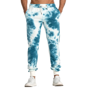 Customized 100% Cotton <b>Elastic</b> <b>Waist</b> Loose Fitted Men's for Streetwear Oversized French Sublimation Terry <b>Trousers</b> - Product Image 1