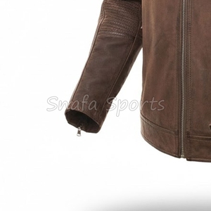 New Arrivals Wholesale Price High Quality Design Men Leather <b>Jacket</b> <b>Slim</b> <b>Fit</b> Comfortable Low Price Leather <b>Jacket</b> For Man - Product Image 4