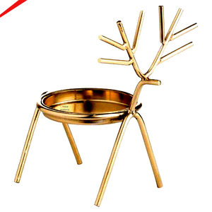 Best Selling <b>Small</b> Deer Metal <b>Candle</b> Holder Crafted For Tealight With Glossy Finish For Home Event Decoration - Product Image 1