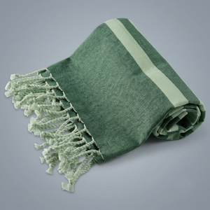 <b>Red</b> Woven Cotton Eco-Friendly Fouta <b>Towel</b> with Fringes Washable Plain Home Textile - Product Image 5