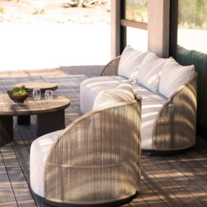 Ensemble de meubles de jardin pour repas en plein air au design moderne, en bois imperméable, garantie de 3 ans, avec service OEM ODM, origine Vietnam - Product Image 6