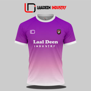 Camiseta de Fútbol para Hombre Laal Deen Industry, Sublimada, Personalizada con Nombre del Equipo y Letras, 100% Poliéster, Cuello Redondo, Manga Corta, Corte Atlético - Product Image 4