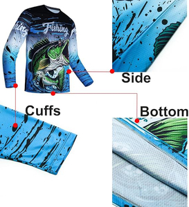 Nouvelle conception de vêtements de pêche personnalisés avec protection UV, chemise de pêche sublimée avec votre propre logo, maillot de pêche respirant OEM - Product Image 4