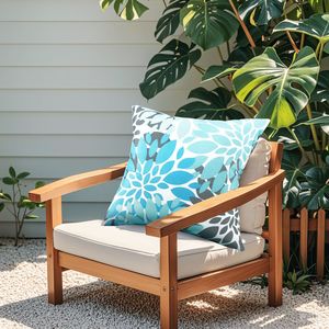 Set di 2 Cuscini da Esterno Morbidi e Confortevoli, Impermeabili e Resistenti allo Sbiadimento, per Giardino, Portico e Bordo Piscina - Product Image 5