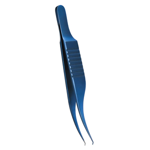 Pinces à suture Colibri en acier inoxydable allemand 7,5 cm, plateforme de ligature en titane bleu, instrument microchirurgical pour maintenir les tissus - Product Image 1
