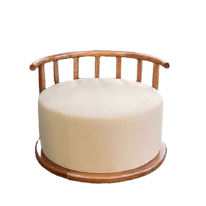Round <b>Sofa</b> With Teak <b>Wood</b> <b>Frame</b> Garden Round <b>Sofa</b> For Garden and Livingroom Nordic <b>Sofa</b> Manufacturing In Indonesia - Product Image 3