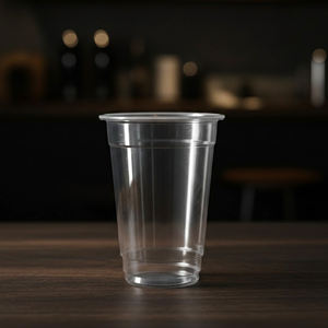 แก้วพลาสติกใส PP/PET ขนาด 95 มม. แบบใช้ครั้งเดียวทิ้ง เป็นมิตรกับสิ่งแวดล้อม สำหรับกาแฟเย็น เครื่องดื่มเย็น และสมูทตี้ ขายดีในเวียดนาม - Product Image 1