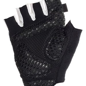 Half Finger Gym <b>Fitness</b> <b>Gloves</b> Mesh Breathable Unisex Training <b>Glove</b> Black White - Product Image 5