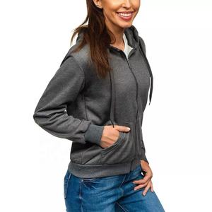 Custom Fashion Custom Logo Women <b>Zip</b> <b>up</b> <b>Hoodie</b> - Product Image 3