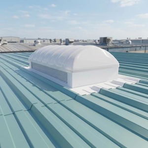 Dôme de puits de lumière en polycarbonate résistant aux chocs et aux intempéries avec rebords de toit en plastique personnalisés pour toits en acier - Product Image 6