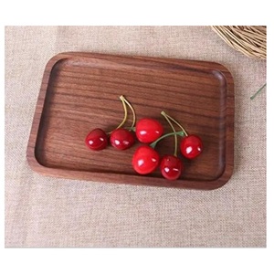 Small Rectangular Aluminium Wood Tray Wholesale Decorative Luxury Modern Platters Scenic Pattern Rounded <b>Corners</b> Movable - Product Image 3