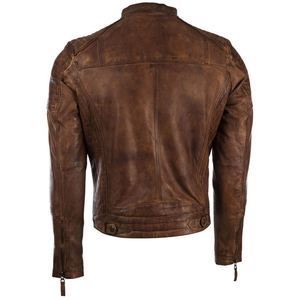 New Arrival Men's Leather Winter Jacket <b>Stand</b> Collar Fashion Motorcycle Casual Wear Thick Warm Full Sleeves Jacket OEM Service - Product Image 2