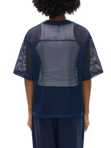 Camiseta de fútbol de malla oversize unisex Y2K transpirable, estilo urbano, top de malla, camiseta oversize de malla de moda urbana - Product Image 3