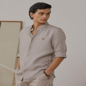 Camisa de algodón de manga larga ajustada de lujo de alta calidad para hombre, ropa informal y Formal transpirable de manga larga para oficina - Product Image 4