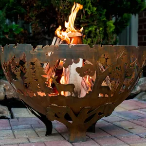 Brasero de Jardín de Lujo Hecho a Mano para Muebles de Exterior Residenciales Elegantes y Colecciones de Patio, Nuevo Estilo Hecho a Mano en Acero Inoxidable - Product Image 1