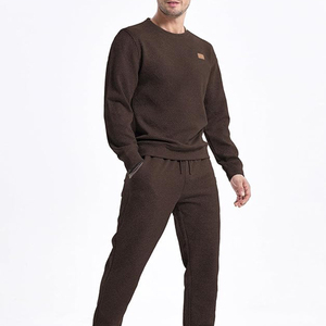 Best Selling Casual Plus Size Men 100% Cotton/Polyester Breathable Winter Design Custom Color Logo Closure Drawstring Tracksuits - Product Image 2