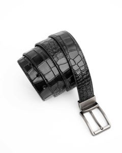 Cinturón de Cuero Genuino de Vaca con Diseño de Cocodrilo, Personalizable con Logotipo, de Acero Inoxidable, para Hombre, Superventas - Product Image 4