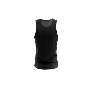 High Quality Vintage 100% Cotton <b>Men's</b> Gym <b>Singlet</b> Breathable Sleeveless Workout Tank Top Knitted Sublimation <b>Running</b> Tank Top - Product Image 3