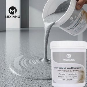 Personal Mi Xiang Liquid <b>Coating</b> Epoxy Waterproof Floor <b>Paint</b> Colored Sand Complex Chemical CAS Customized Color Brush - Product Image 3