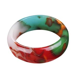 Brazalete de Resina Pulida, Forma Circular, Multicolor, Material Orgánico, Joyería Artesanal Natural - Product Image 1