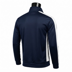 Veste de sport pour homme, tissu polyester respirant, technologie de séchage rapide, design léger, poignets élastiques, confortable, athlétique - Product Image 2