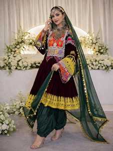 ชุดเดรสโคจิอัฟกันขายส่ง คุณภาพสูง สไตล์ชนเผ่าบันจารา วินเทจแบบอัฟกานิ ชุดเดรสงานปาร์ตี้แบบดั้งเดิมของชาวคูชี โดย Star Impex - Product Image 4