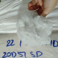 Vikohasan 20D Fibres synthétiques certifiées Oeko-Tex, polyester recyclé GRS, garnissage de coussins blanc uni en fibres courtes