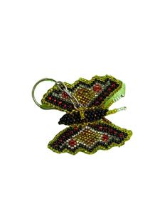 Llavero bordado con cuentas de Howdy, nuevo estilo, cuentas de semillas hechas a mano, bordado de metal, diseñador elegante de la India - Product Image 3