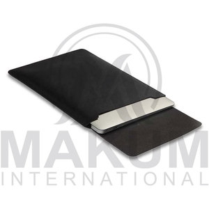 Rose Gold Leather <b>Laptop</b> <b>Sleeve</b> with Flap Closure for Portable Protection <b>Laptop</b> cover - Product Image 4