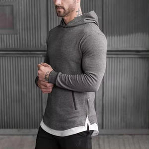 Sweat à capuche unisexe personnalisé en molleton de coton épais de haute qualité, coupe oversize, style streetwear, épaules tombantes, vente en gros - Product Image 2