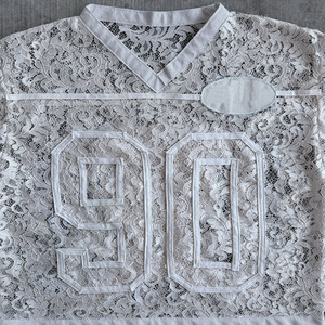 Custom logo Embroidered Patch Lace t Shirt Designer Men's V-Neck Jersey T-shirt Boxy Tee Shirt for Summer - Product Image 6