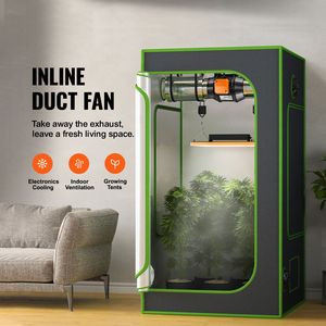 Ventilatore Inline da 6 Pollici con Controllo Temperatura e Umidità, Motore EC Silenzioso da 402 CFM per Ventilazione, Scarico e Raffreddamento - Product Image 2