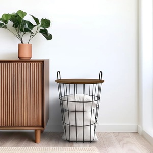 Panier de rangement industriel en métal de qualité supérieure, organisateur de rangement durable pour la maison et le placard - Product Image 1