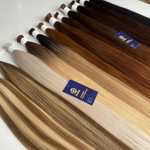 Rusa Hanoi Cheveux Humains Vierges Vietnamiens en Vrac, Double Trame Faite à la Machine, Super Double Drawn, 100g, Pointes Pleines, Toutes Couleurs, Logo Personnalisé - Product Image 5