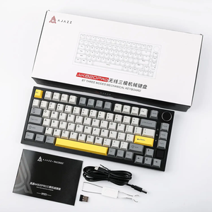 Ajazz AK820Pro 75% Junta RGB 2,4G Inalámbrico y BT Teclado mecánico para juegos con cable USB con pantalla - Product Image 2