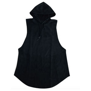 Sudaderas sin Mangas Personalizadas para Hombre, Estilo Fitness, Mezcla de Algodón, Ropa Deportiva Atractiva para Invierno, Teñido Liso - Product Image 1