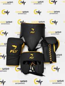 Ensemble de boxe professionnel de haute qualité avec logo personnalisé en cuir véritable, ensemble de sparring de boxe professionnel pour adultes unisexe - Product Image 1