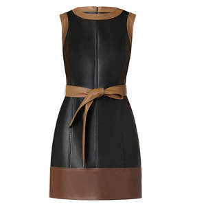 Servicio OEM, Vestido de Cuero Genuino para Mujer, Tejido Suave y Cómodo, Material Duradero, Vestido de Cuero - Product Image 1