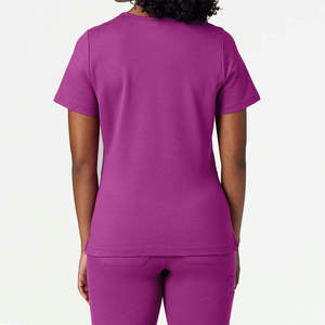 Unisex Medical <b>Scrub</b> <b>Set</b> Top With Pockets And Pants For Hospital - Product Image 4