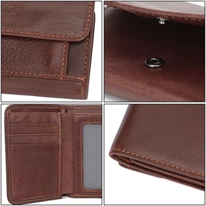 Wholesale New Fashion Top Selling Eco-Friendly PVC Dot Open Closure Leather <b>Wallet</b> Men Factory Made Lightweight OEM Serviced - Product Image 4
